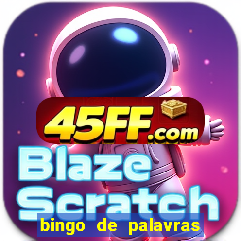 bingo de palavras cha de bebe